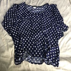 Plus Size Polka Dot Blouse